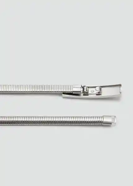 Cinturón Omega Plata Talla S Mujer Mango