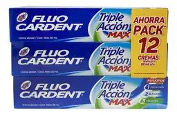 Fluocardent Pack de Crema Dental Triple Acción Max