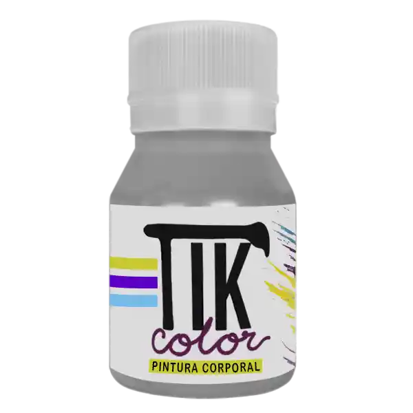 Tikcolor Maquillaje Artístico Plata 30 mL C18