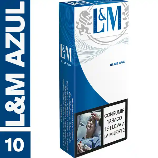 L&M Blue​ x 10 Cigarrillos
