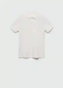 Camisa Polo Slim Off White Talla 21 Teen Niños Mango