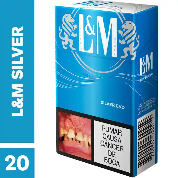 L&M Silver​ x 20 Cigarrillos