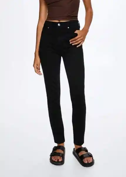 Jeans Anne Tejano Negro Talla 44 Mujer Mango