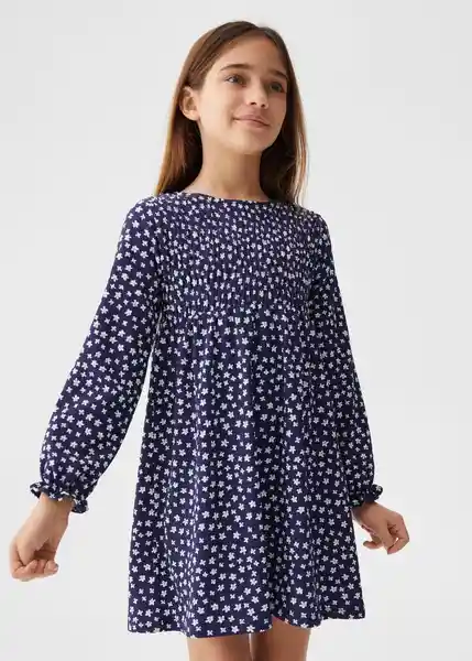 Vestido Lusi Navy Talla 12 Niñas Mango