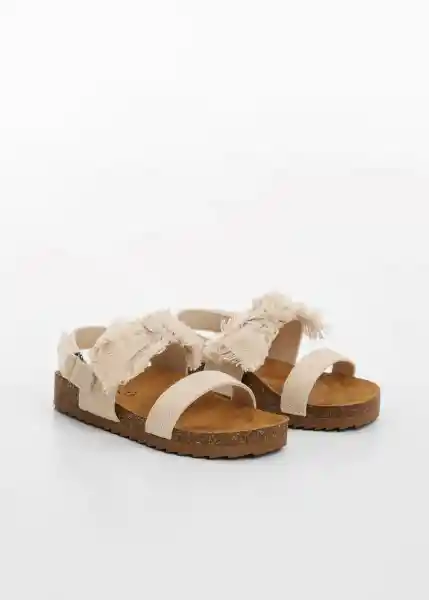 Sandalias Avisb Blanco Talla 23 Niñas Mango