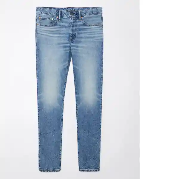 Jean Slim Straight Hombre Azul Talla: 36 x 30 American Eagle