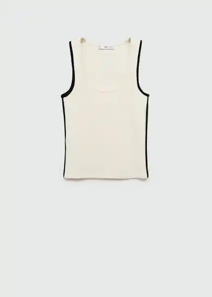 Top Como Crudo Talla L Mujer Mango