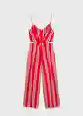 Enterizo Mono Myko Rojo Talla S Mujer Mango
