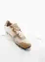 Zapatos Deportiva Luci Beige Talla 40 Mujer Mango