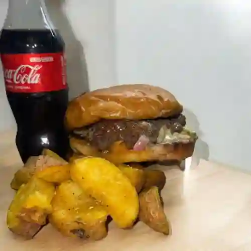 Hamburguesa Sencilla en Combo