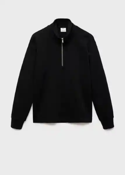 Buzo Sudadera Winnym Negro Talla M Hombre Mango