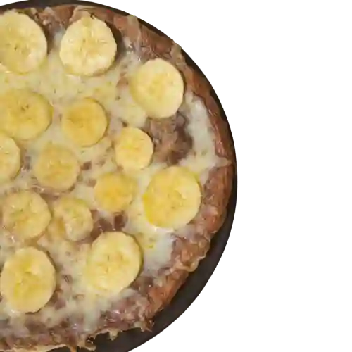 Pizzeta de Nutella y Banano.