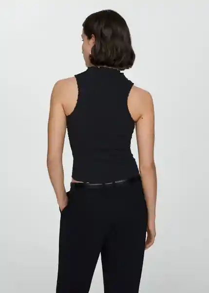 Top Acai Negro Talla S Mujer Mango