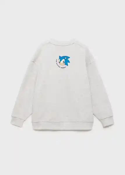 Buzo Sudadera Sonicthe Gris Medio Vigore Talla 06 Niño Mango