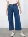 Jean Mujer Azul Indigo Medio Talla 6 Naf Naf