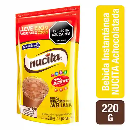 Nucita Bebida en Polvo Instantánea Achocolatada