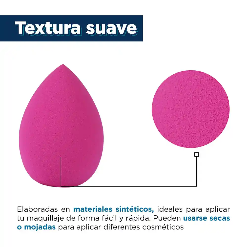 Esponja de Maquillaje Suave Con Cubierta de Silicona Miniso