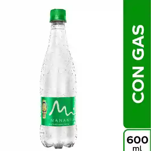 Agua Manantial con Gas