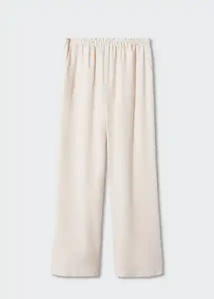 Pantalón Rustik-A Beige Talla M Mujer Mango