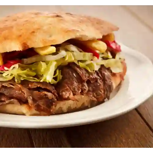 Arepa Carne Hamburguesa