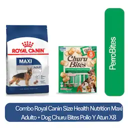 Combo Royal Canin Health Nutrition Maxi + Dog Churu Pollo y Atun