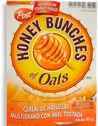 Honey Bunches Cereal de Avena Crujiente con Miel 