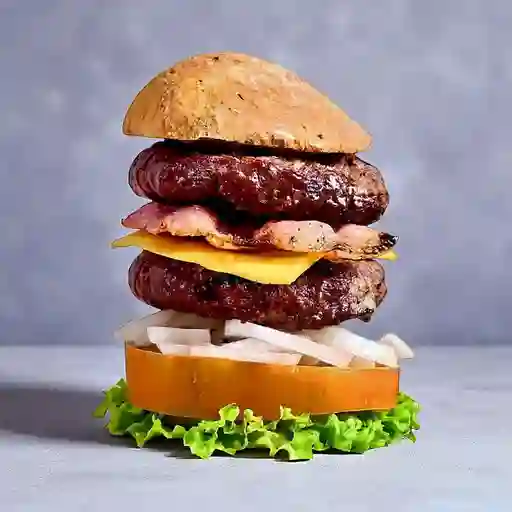 Hamburguesas Doble Carne de Res