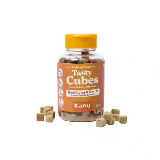 Kanu Pet Snack Liofilizado Perro Tasty Cubes Zanahoria Tarro