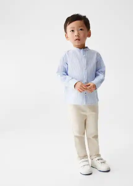 Camisa Formb Celeste Talla 71 Niños Mango