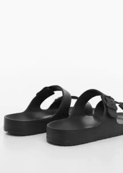 Chanclas Pautn Negro Talla 39 Niña Mango