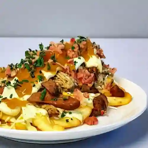 Salchipapales Aloha