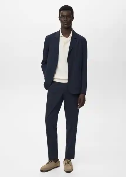 Blazer Americana Parioli Navy Talla 48 Hombre Mango