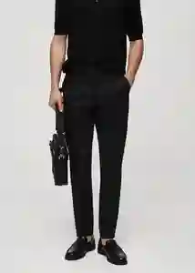 Pantalón Dublino Negro Talla 44 Hombre Mango