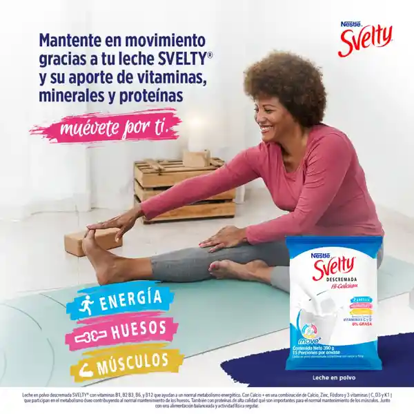 Leche en polvo descremada SVELTY MOVE+ x 650g