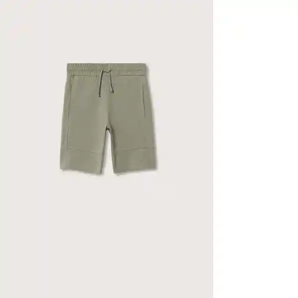 Bermudas Slub Khaki Talla 06 Niños Mango