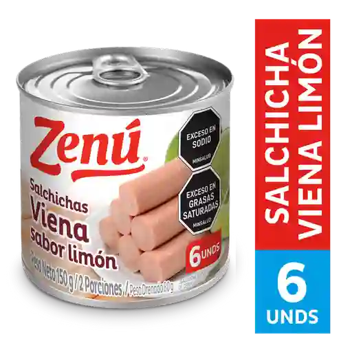 Zenú Salchichas Viena Sabor a Limón