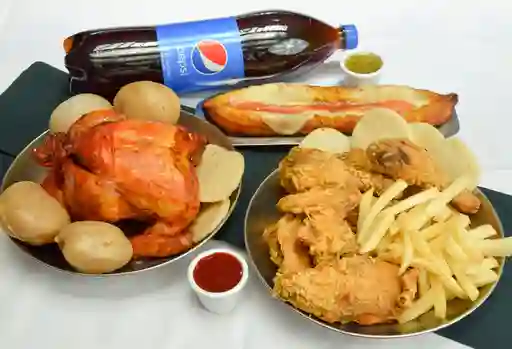 como Doble 2 Medios Pollos