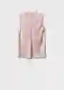 Blusa Raida Rosa Pastel Talla S Mujer Mango