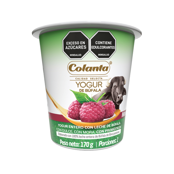 Colanta Yogur de Búfala Sabor a Mora con Probióticos 170 g
