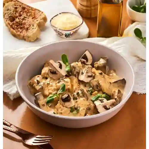 Salsa Alfredo Trufada con Crimini