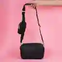 Bolso Crossbody y Monedero 2 en 1 Texturizado Negro Miniso