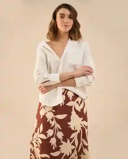 Camisa Crudo Nardo Claro Talla L 112G019 Esprit