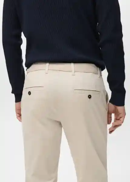 Pantalón Prato Crudo Talla 42 Hombre Mango