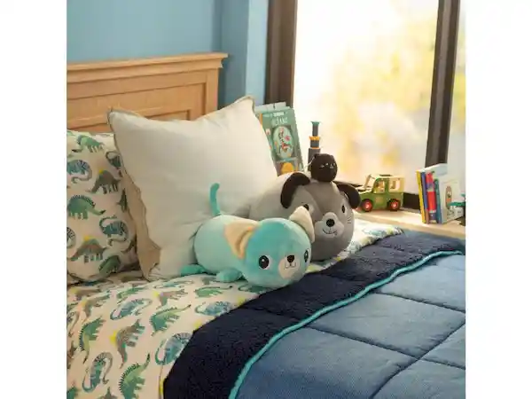 Cojín de Animalito Tubular Perro Celeste Casaideas