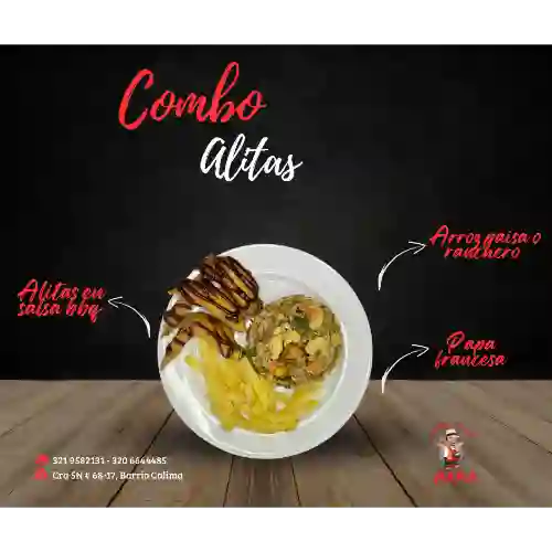 Combo Alitas en BBQ