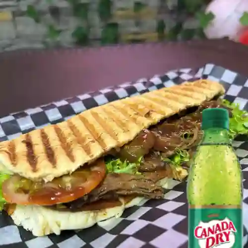 Sandwich Carne Desmechada + Canadadry
