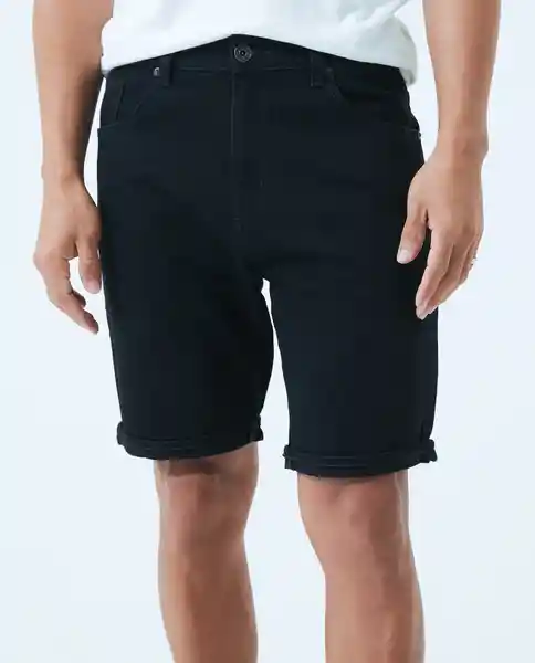 Bermuda Hombre Negro Talla 36 550D001 Americanino