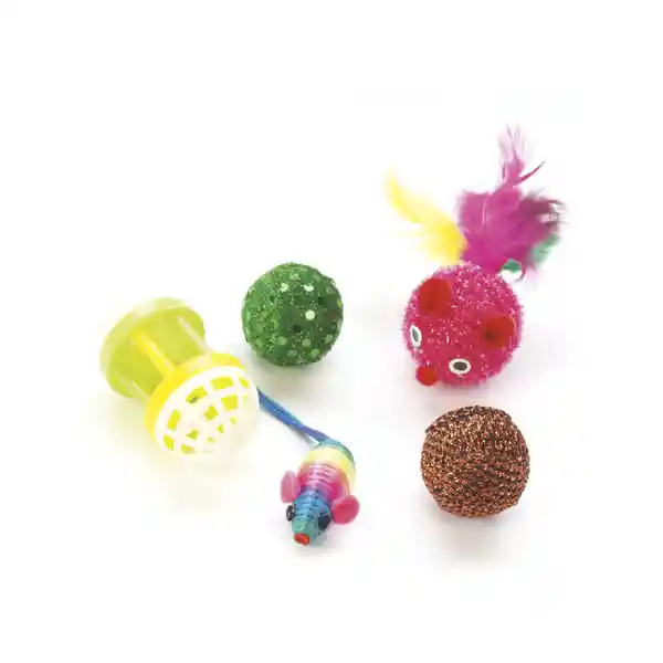 Jarapets Juguete Para Gato Ratones y Pelotas Mix CT12020