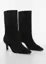 Botines Hiro Negro Talla 40 Mujer Mango