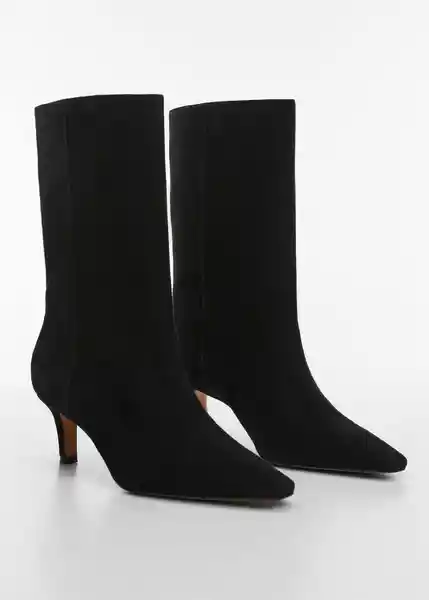 Botines Hiro Negro Talla 40 Mujer Mango